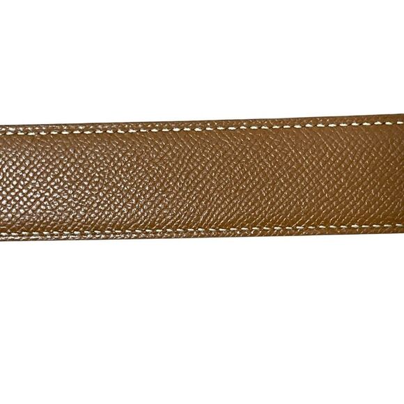 Hermes Constance Gold H Buckle Leather Belt 72 Black X Camel Women's Used - Picture 9 of 11
